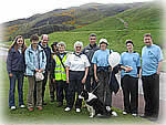 A group of walkers in Edinburgh