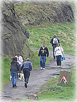 Walkers on Arthur's Seat, Edinburgh